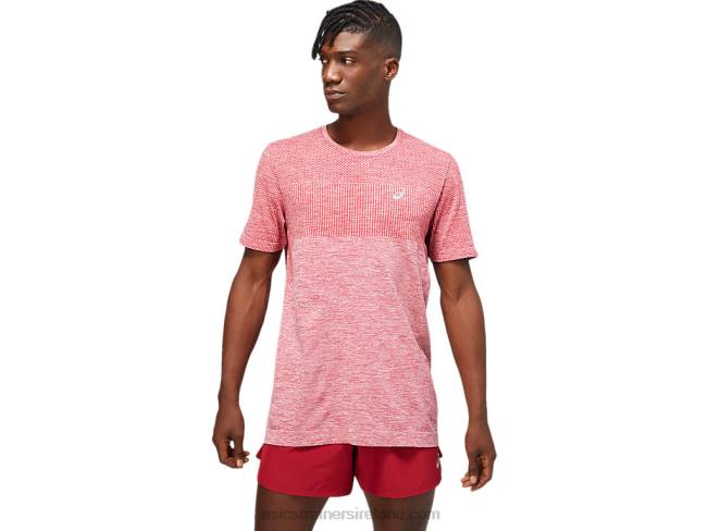 Mens Race Seamless Short Sleeve Burgundy Asics XXPD1806