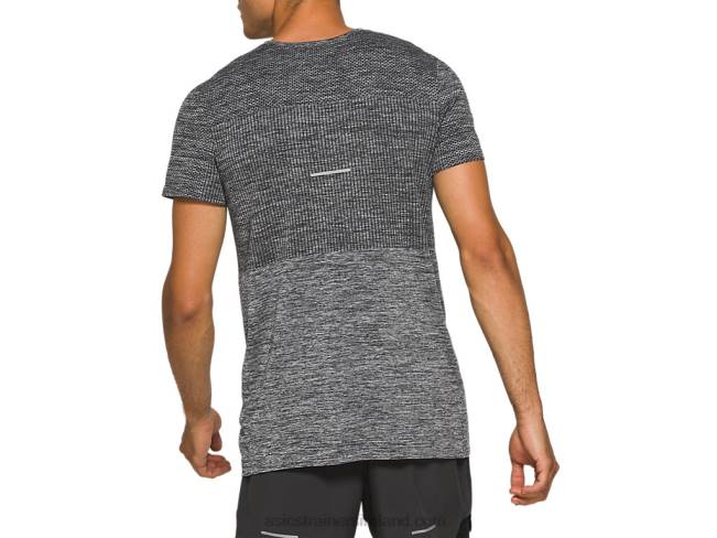 Men\s Race Seamless Short Sleeve Performance Black Asics XXPD2047