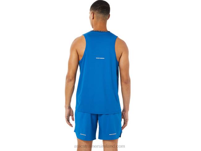 Men\s Race Singlet French Blue/Lake Drive Asics XXPD1404