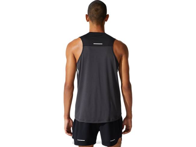 Men\s Race Singlet Graphite Grey/Performance Black Asics XXPD1982