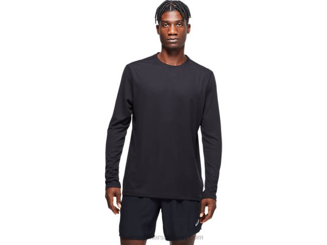 Mens Ready-Set II Long Sleeve Performance Black Asics XXPD842