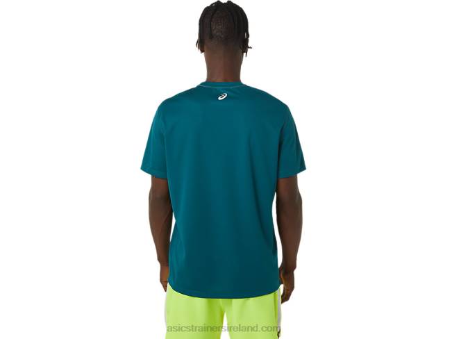 Men\s Ready-Set II Short Sleeve Wch Velvet Pine Asics XXPD1235