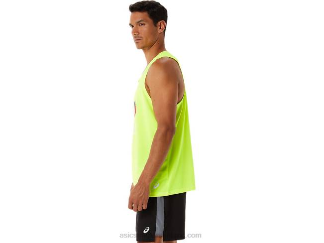 Men\s Ready-Set II Singlet Wch Safety Yellow Asics XXPD1290