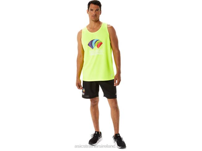 Men\s Ready-Set II Singlet Wch Safety Yellow Asics XXPD1290