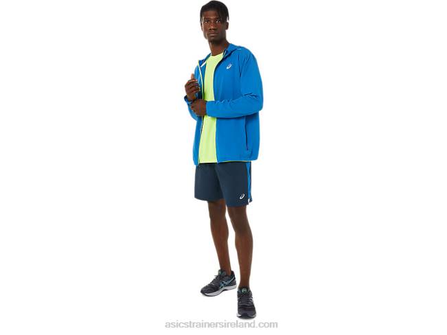 Men\s Ready-Set Jacket Lake Drive/Hazard Green Asics XXPD1400