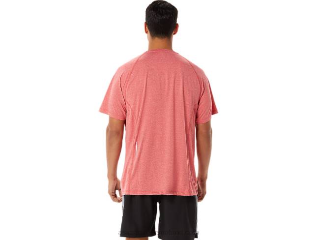 Men\s Ready-Set Lyte Short Sleeve Classic Red Heather Asics XXPD1410