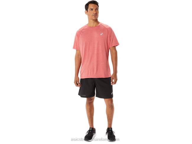 Men\s Ready-Set Lyte Short Sleeve Classic Red Heather Asics XXPD1410