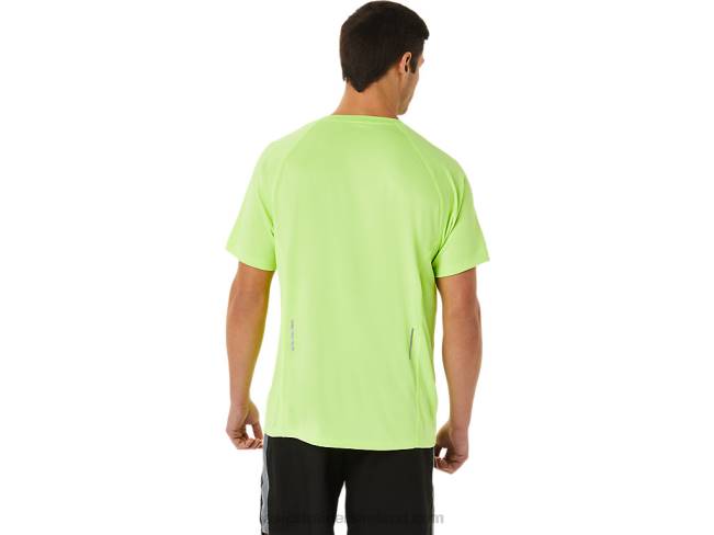 Men\s Ready-Set Lyte Short Sleeve Hazard Green Heather Asics XXPD1453