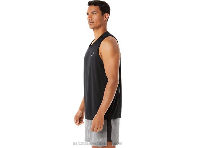 Men\s Ready-Set Lyte Singlet Performance Black Asics XXPD311