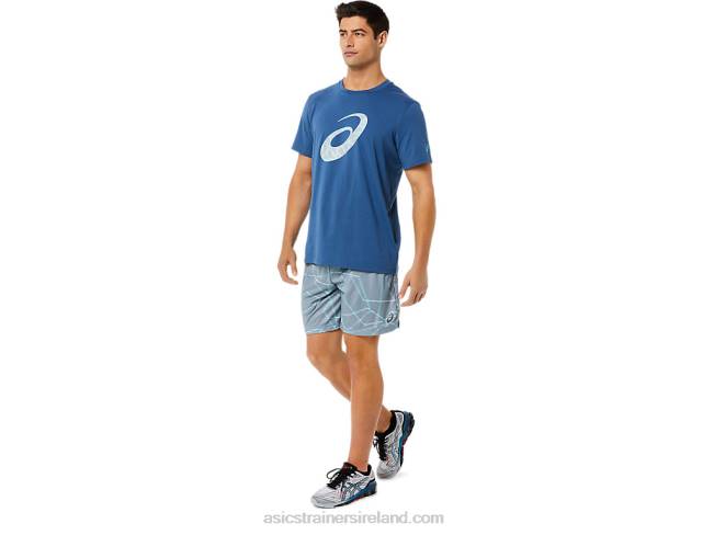 Men\s Seasonal All Over Print Shorts Sheet Rock Asics XXPD1437