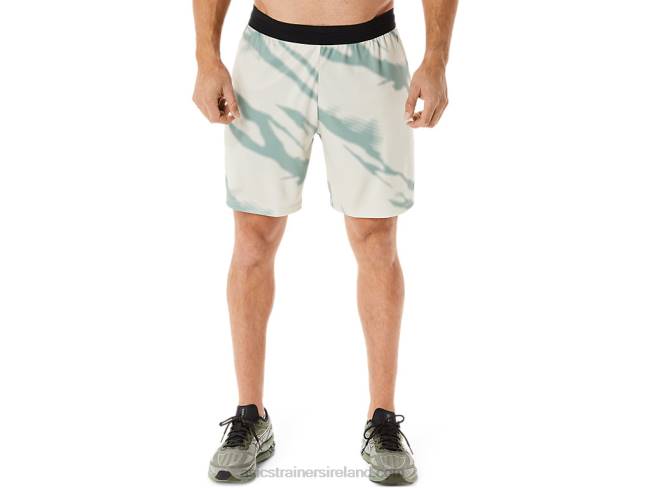 Mens Seasonal All Over Print Shorts Smoke Grey/Slate Grey Asics XXPD993