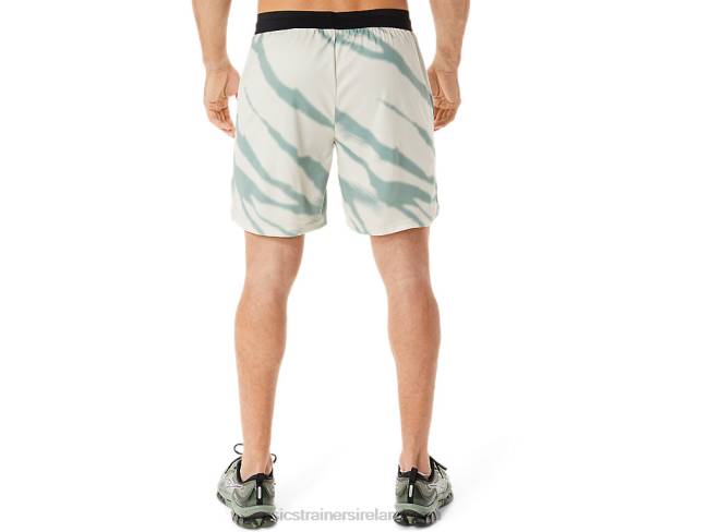 Men\s Seasonal All Over Print Shorts Smoke Grey/Slate Grey Asics XXPD993