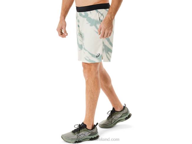 Men\s Seasonal All Over Print Shorts Smoke Grey/Slate Grey Asics XXPD993