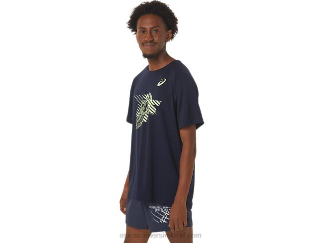 Men\s Shoes Graphic Short Sleeve Top Midnight Asics XXPD243