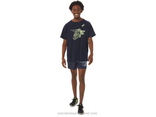 Men\s Shoes Graphic Short Sleeve Top Midnight Asics XXPD243