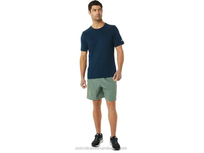 Men\s Short Sleeve Hthr Tech Top Lake Drive Heather Asics XXPD1449