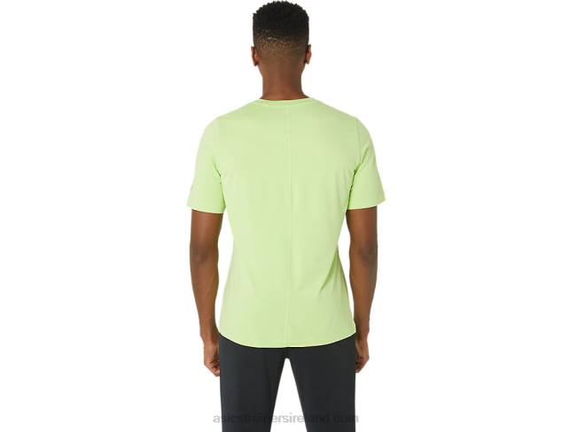 Men\s Short Sleeve Hthr Tech Top Lime Green Heather Asics XXPD16