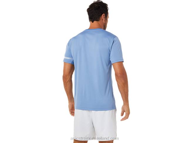 Men\s Short Sleeve Tee Blue Harmony Asics XXPD1513