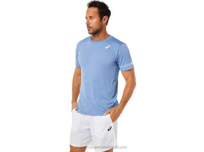 Men\s Short Sleeve Tee Blue Harmony Asics XXPD1513