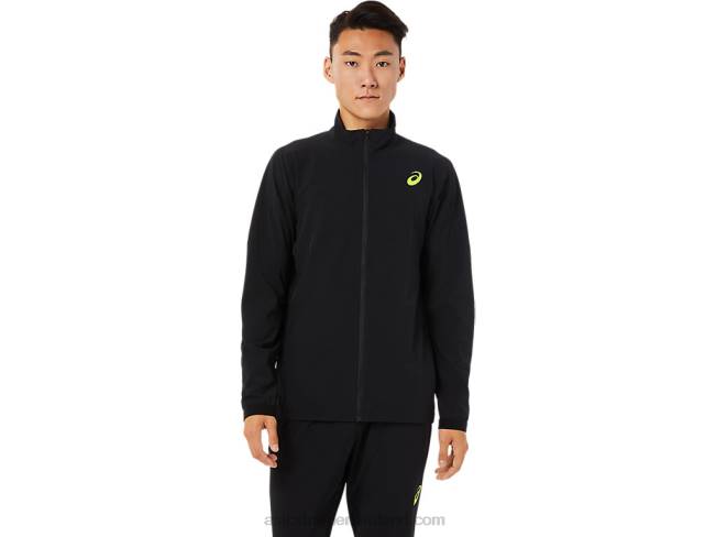 Mens Stretch Woven Jacket Performance Black Asics XXPD1450