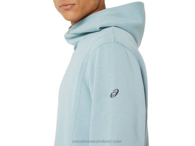 Men\s Sunday Fleece Hoodie Light Steel Asics XXPD24