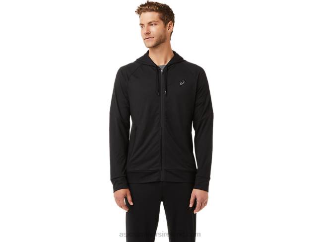 Mens Tech Full Zip Hoodie Performance Black Asics XXPD2029