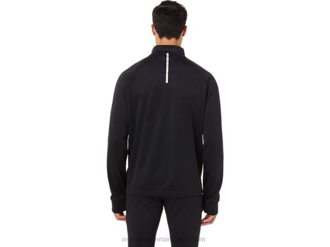 Men\s Thermopolis Winter 1/2 Zip Performance Black Asics XXPD1708