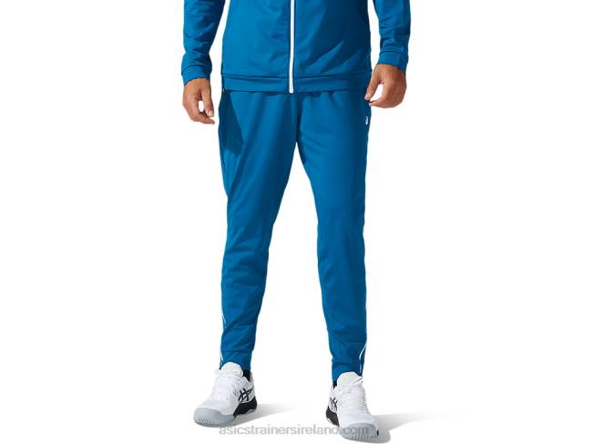 Mens Track Pant Deep Sea Teal/Brilliant White Asics XXPD1808