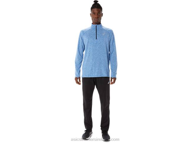 Men\s Train Sana 1/2 Zip Lake Drive Heather/French Blue Asics XXPD1470