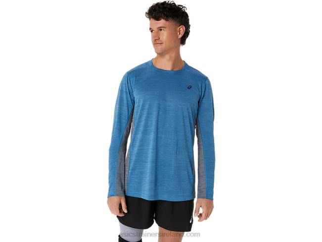 Mens Train Sana Long Sleeve Azure/Metropolis Asics XXPD604