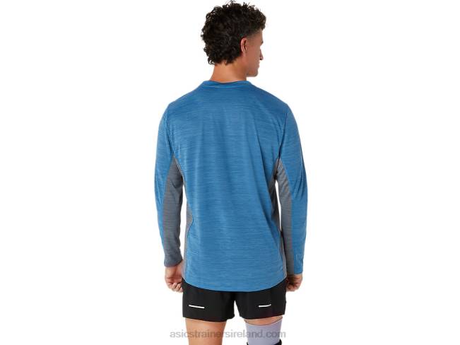 Men\s Train Sana Long Sleeve Azure/Metropolis Asics XXPD604