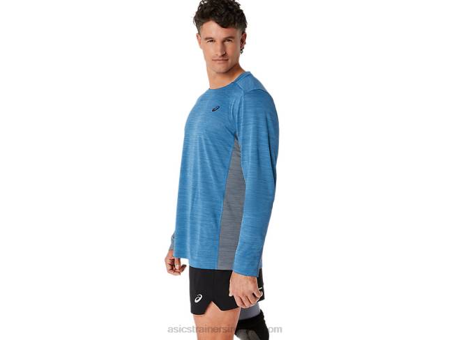 Men\s Train Sana Long Sleeve Azure/Metropolis Asics XXPD604