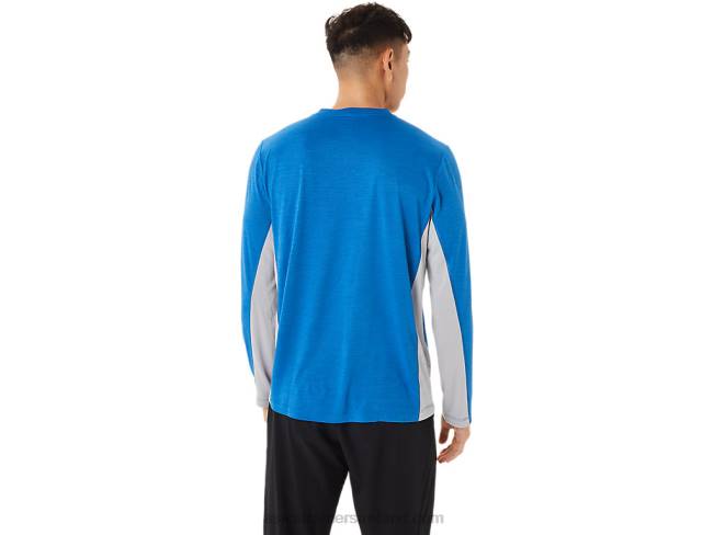 Men\s Train Sana Long Sleeve Lake Drive/Piedmont Grey Asics XXPD1412