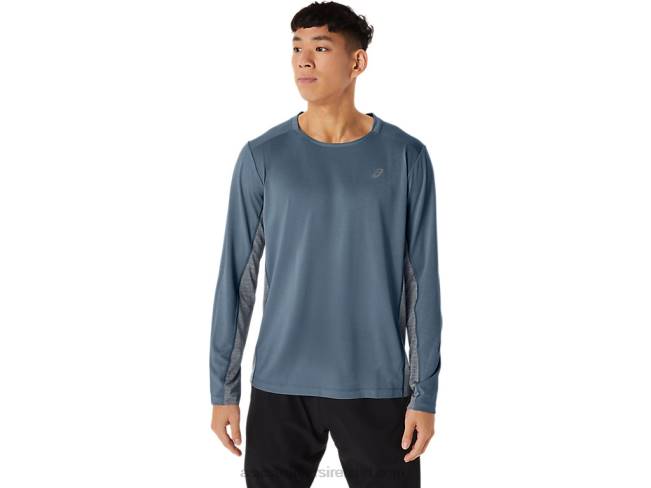 Mens Train Sana Long Sleeve Steel Blue/Peacoat Asics XXPD200