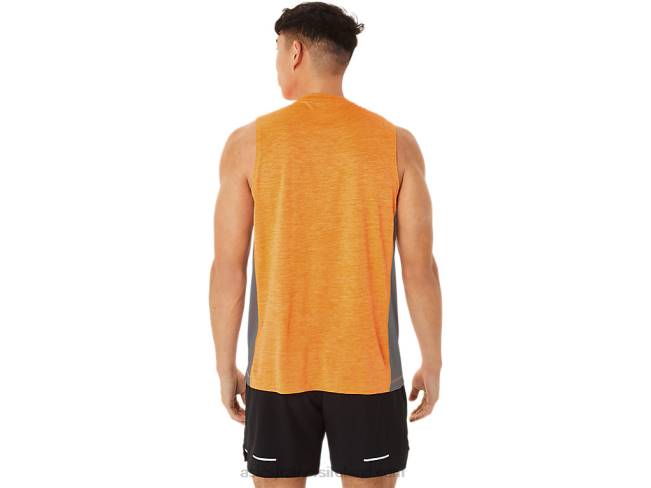 Men\s Train Sana Muscle Tank Orange Pop/Sheet Rock Asics XXPD18