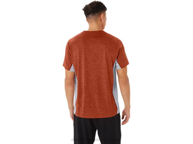 Men\s Train Sana Short Sleeve Spice Latte/Sheet Rock Asics XXPD202