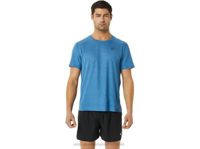 Mens Ventilate Actibreeze Short Sleeve Top Azure Asics XXPD1115