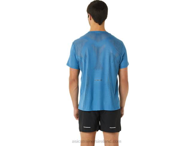 Men\s Ventilate Actibreeze Short Sleeve Top Azure Asics XXPD1115