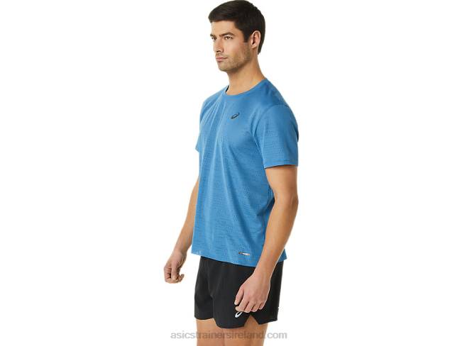 Men\s Ventilate Actibreeze Short Sleeve Top Azure Asics XXPD1115