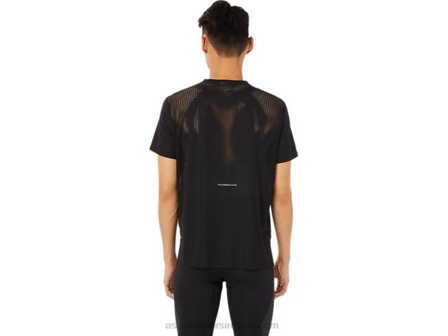 Men\s Ventilate Actibreeze Short Sleeve Top Performance Black Asics XXPD1390