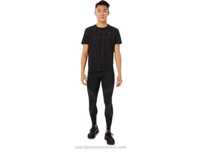 Men\s Ventilate Actibreeze Short Sleeve Top Performance Black Asics XXPD1390