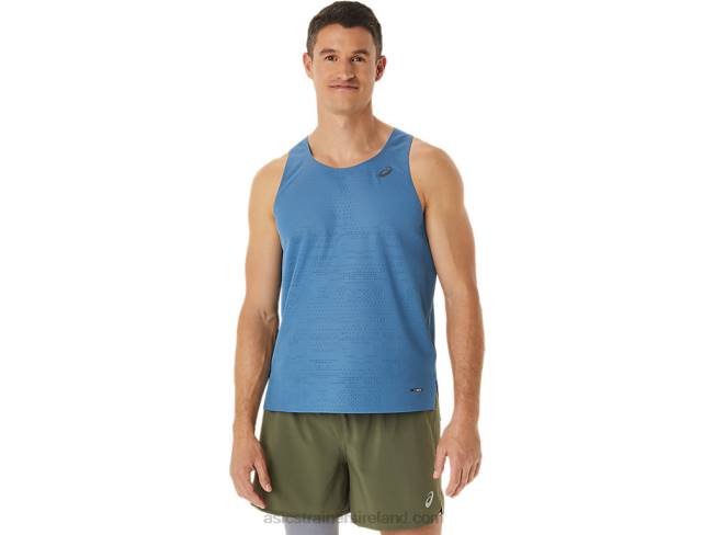 Mens Ventilate Actibreeze Singlet Azure Asics XXPD1128