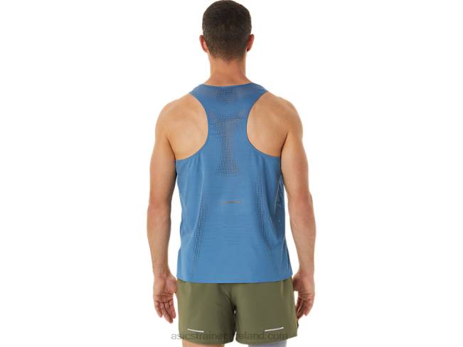 Men\s Ventilate Actibreeze Singlet Azure Asics XXPD1128