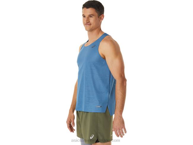 Men\s Ventilate Actibreeze Singlet Azure Asics XXPD1128