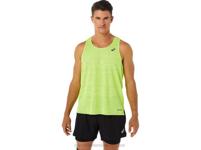 Mens Ventilate Actibreeze Singlet Hazard Green Asics XXPD1391