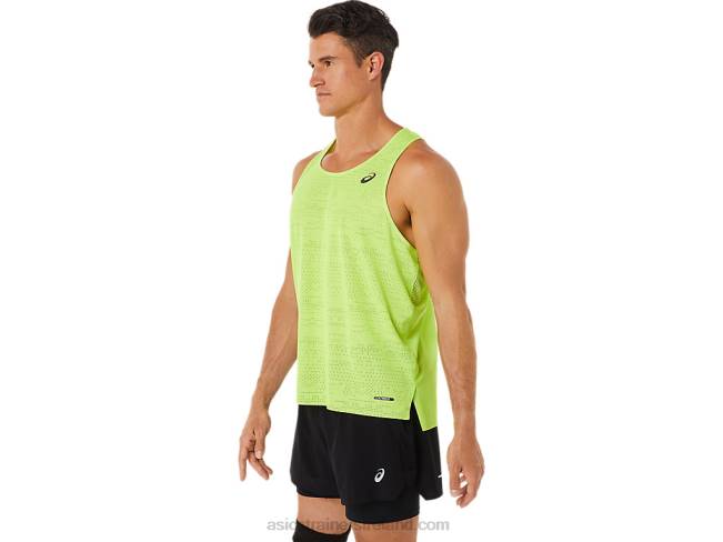 Men\s Ventilate Actibreeze Singlet Hazard Green Asics XXPD1391