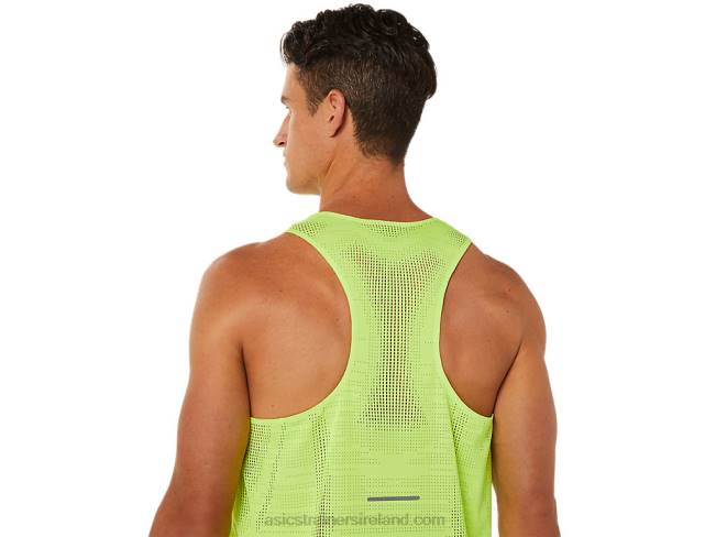 Men\s Ventilate Actibreeze Singlet Hazard Green Asics XXPD1391