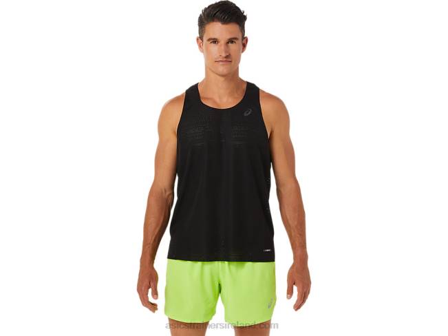 Mens Ventilate Actibreeze Singlet Performance Black Asics XXPD1402