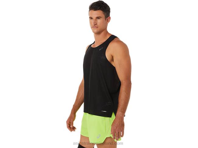 Men\s Ventilate Actibreeze Singlet Performance Black Asics XXPD1402