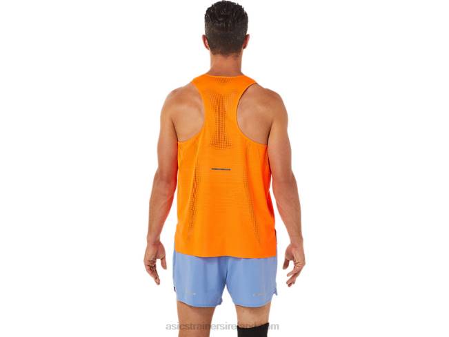 Men\s Ventilate Actibreeze Singlet Shocking Orange Asics XXPD1326